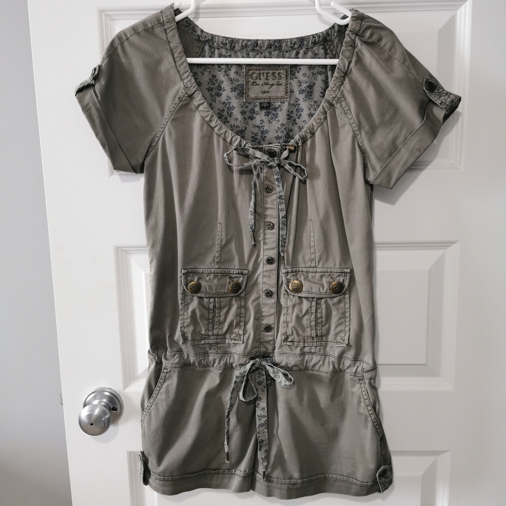 Guess button up romper